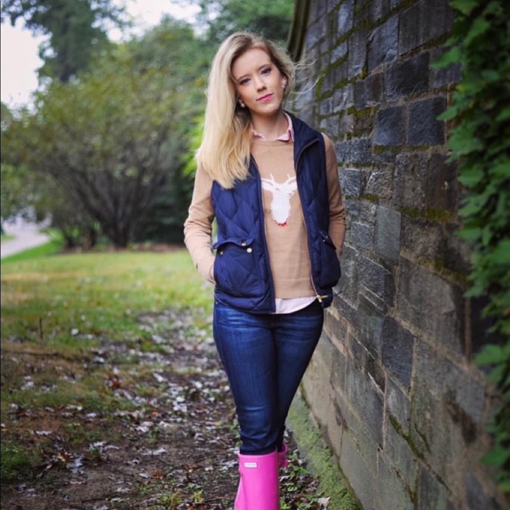 J Crew Excursion Down Quilted Puffer Vest.